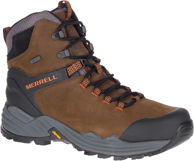 Buty Merrell Phaserbound 2 Tall Wasserdicht - Buty Trekkingowe Męskie Merrell - Kawa [UIQAR-2047]